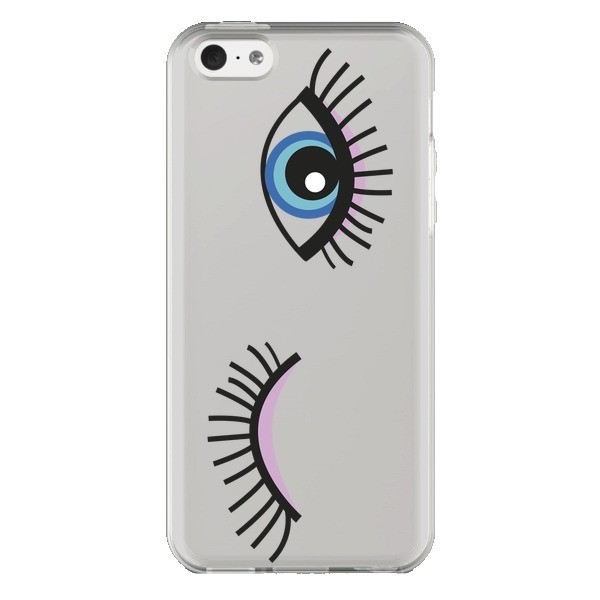 Coque Eyes Oeil Yeux Bleus Transparente pour iPhone 5C Elsa