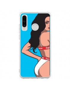 Coque Huawei P30 Lite Pop Art Femme Bleu - Mikadololo
