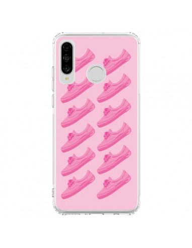Coque Huawei P30 Lite Pink Rose Vans Chaussures - Mikadololo