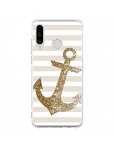 Coque Huawei P30 Lite Ancre Or Navire - Monica Martinez