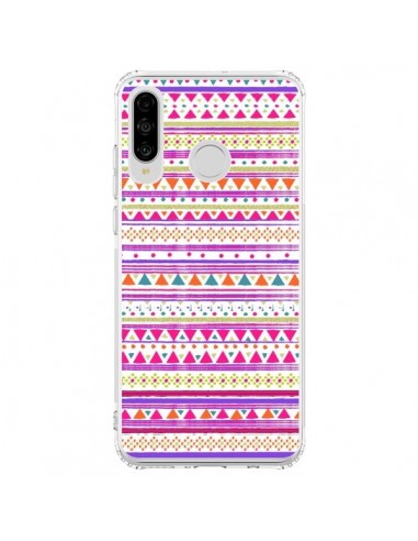 Coque Huawei P30 Lite Bandana Rose Azteque - Monica Martinez