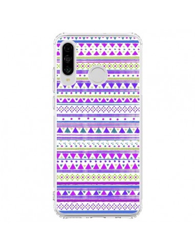 Coque Huawei P30 Lite Bandana Violet Azteque - Monica Martinez