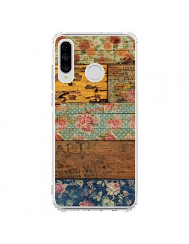 Coque Huawei P30 Lite Barocco Style Bois - Maximilian San