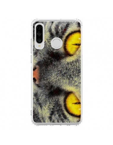 Coque Huawei P30 Lite Chat Gato Loco - Maximilian San