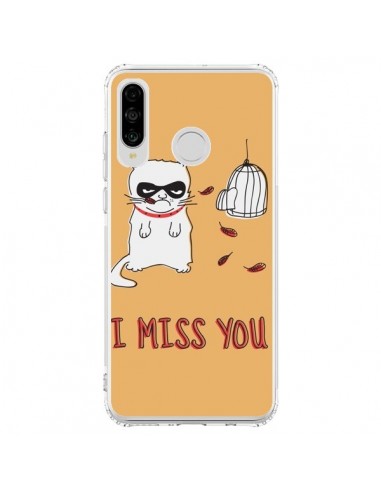 Coque Huawei P30 Lite Chat I Miss You - Maximilian San