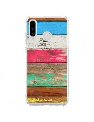 Coque Huawei P30 Lite Eco Fashion Bois -...