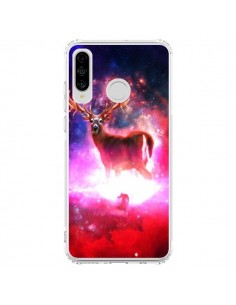 Coque Huawei P30 Lite Cosmic Deer Cerf Galaxy -...