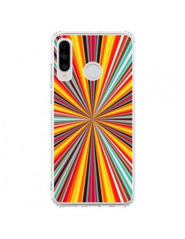 Coque Huawei P30 Lite Horizon Bandes Multicolores - Maximilian San
