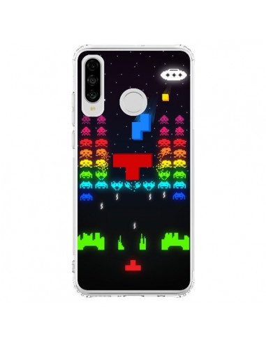 Coque Huawei P30 Lite Invatris Space Invaders Tetris Jeu - Maximilian San