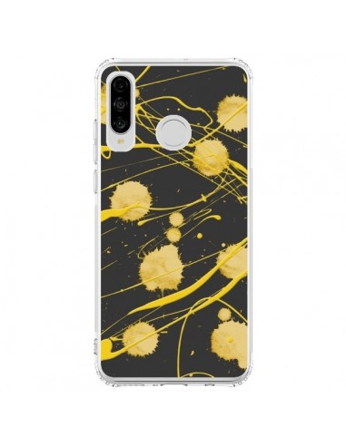 Coque Huawei P30 Lite Gold Splash Peinture Art - Maximilian San