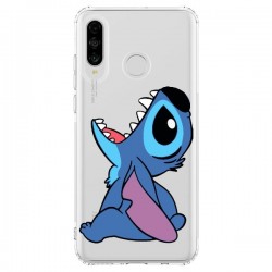 Coque Huawei P30 Lite Stitch de Lilo et Stitch Transparente