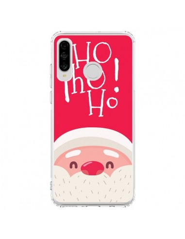 Coque Huawei P30 Lite Père Noël Oh Oh Oh Rouge - Nico
