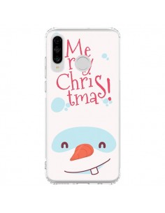 Coque Huawei P30 Lite Bonhomme de Neige Merry Christmas...