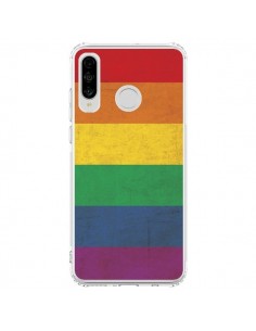 Coque Huawei P30 Lite Drapeau Arc En Ciel Gay - Nico