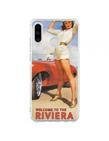 Coque Huawei P30 Lite Welcome to the Riviera Vintage Pin Up - Nico