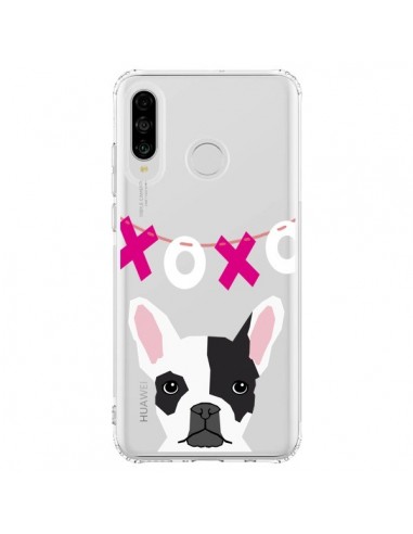 Coque Huawei P30 Lite Bulldog Français XoXo Chien Transparente - Pet Friendly