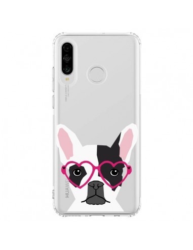 Coque Huawei P30 Lite Bulldog Français Lunettes...