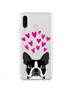 Coque Huawei P30 Lite Boston Terrier Coeurs Chien...