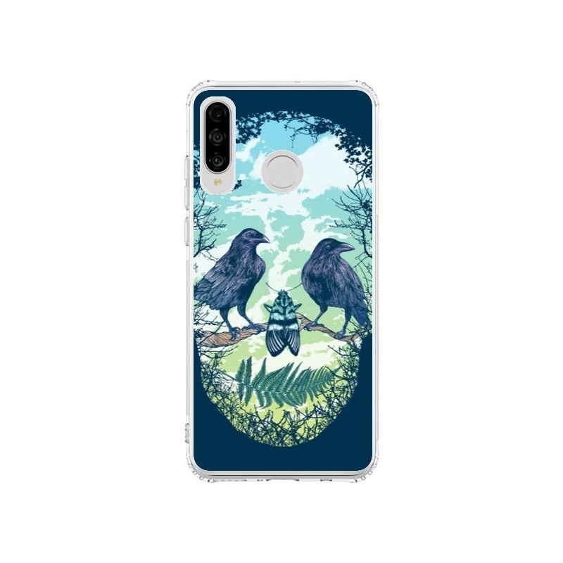 Coque Huawei P30 Lite Tête de Mort Nature - Rachel Caldwell