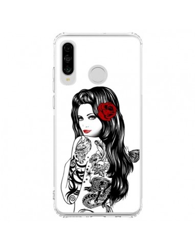 Coque Huawei P30 Lite Tattoo Girl Lolita - Rachel Caldwell