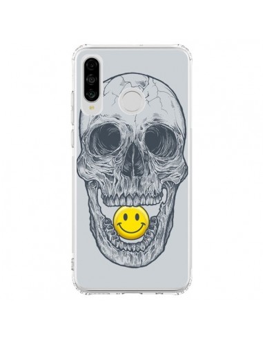 Coque Huawei P30 Lite Smiley Face Tête de Mort - Rachel Caldwell