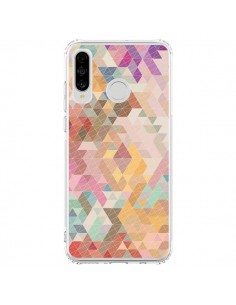 Coque Huawei P30 Lite Azteque Pattern Triangles - Rachel...