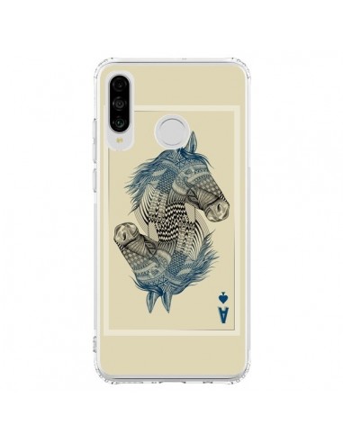Coque Huawei P30 Lite Cheval Carte Jeu Horse As...