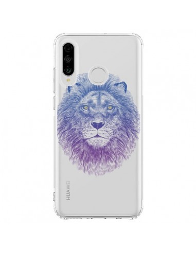Coque Huawei P30 Lite Lion Animal Transparente - Rachel Caldwell