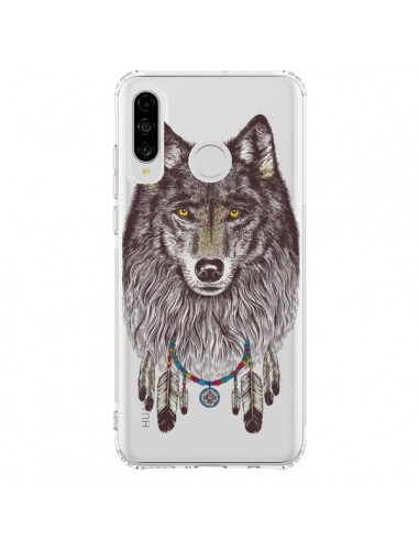 Coque Huawei P30 Lite Loup Wolf Attrape Reves Transparente - Rachel Caldwell