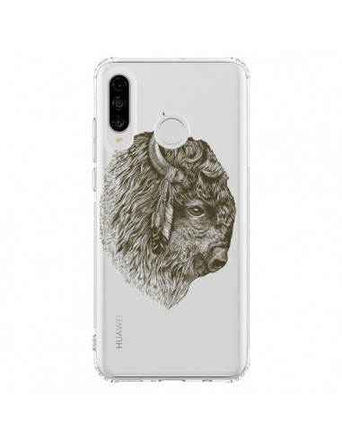 Coque Huawei P30 Lite Buffalo Bison Transparente - Rachel Caldwell