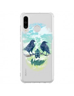 Coque Huawei P30 Lite Tête de Mort Nature Transparente -...