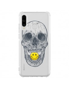 Coque Huawei P30 Lite Tête de Mort Smiley Transparente -...