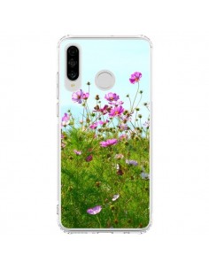 Coque Huawei P30 Lite Fleurs Roses Champ - R Delean