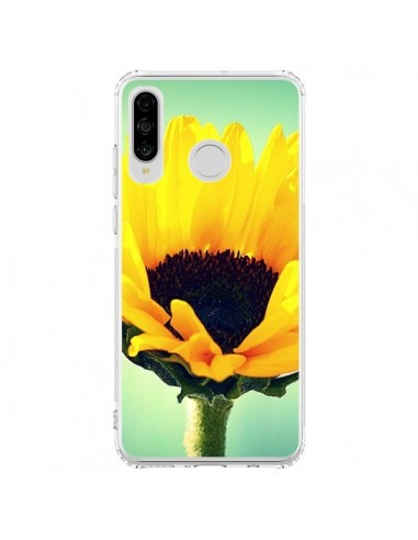 Coque Huawei P30 Lite Tournesol Zoom Fleur - R Delean