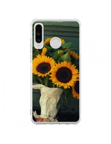 Coque Huawei P30 Lite Tournesol Bouquet Fleur - R Delean