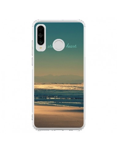 Coque Huawei P30 Lite Be still my heart Mer Sable Beach Ocean - R Delean