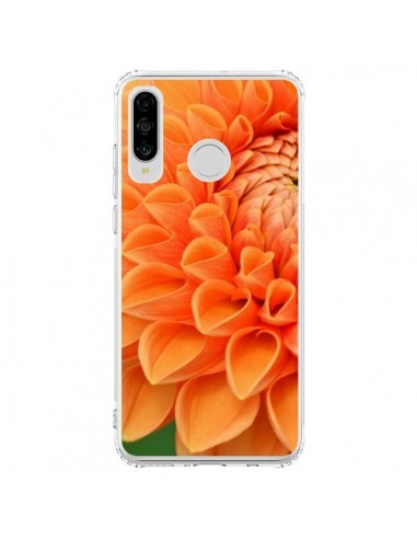 Coque Huawei P30 Lite Fleurs oranges flower - R Delean