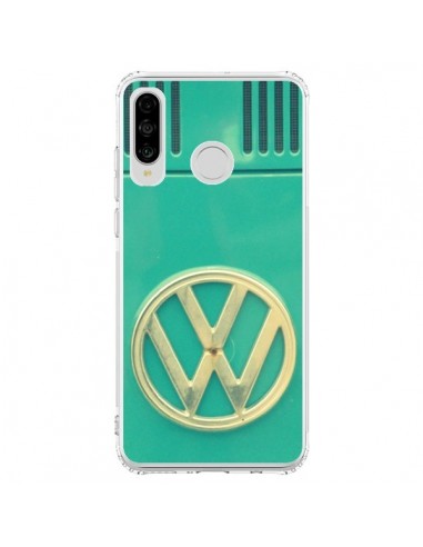 Coque Huawei P30 Lite Groovy Van Hippie VW Bleu - R Delean