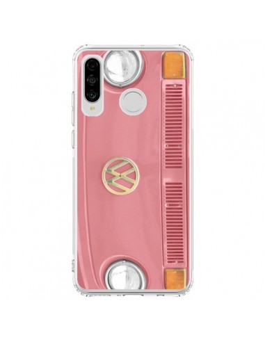 Coque Huawei P30 Lite Groovy Van Hippie VW Rose - R Delean