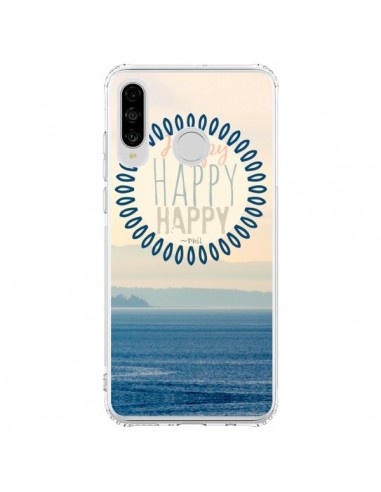 Coque Huawei P30 Lite Happy Day Mer Ocean Sable Plage Paysage - R Delean