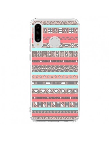 Coque Huawei P30 Lite Azteque Aztec Rose Pastel - Rex Lambo