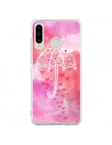 Coque Huawei P30 Lite Parapluie Coeur Love Amour - Sylvia Cook