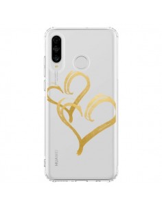 Coque Huawei P30 Lite Deux Coeurs Love Amour Transparente...