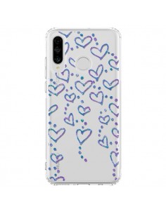 Coque Huawei P30 Lite Floating hearts coeurs flottants...