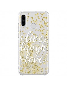 Coque Huawei P30 Lite Live, Laugh, Love, Vie, Ris, Aime...