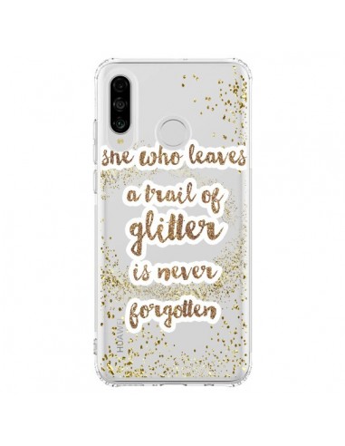 Coque Huawei P30 Lite Style Pailleté Transparente - Sylvia Cook