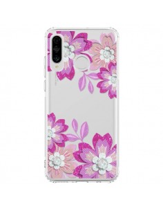 Coque Huawei P30 Lite Winter Flower Rose, Fleurs d'Hiver...