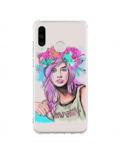 Coque Huawei P30 Lite Femme Mannequin Barbara Palvin -...