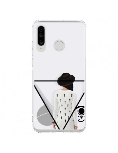 Coque Huawei P30 Lite Confusion Femme Oeil Triangle - Sara Eshak