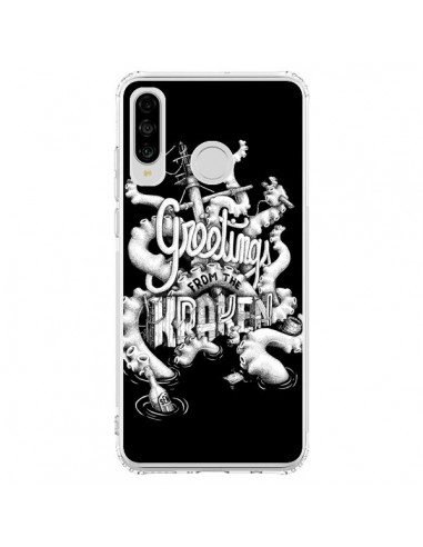 Coque Huawei P30 Lite Greetings from the kraken Tentacules Poulpe - Senor Octopus